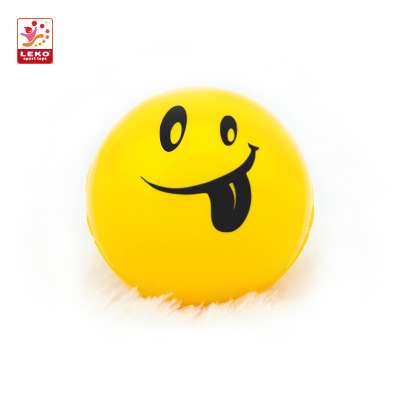 Wholesale PU 6.3cm Squeeze emoji Ball Smile Face Hand Wrist Exercise Stress Relief Toy ball for kids